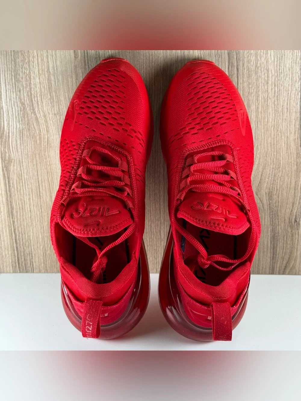 Nike Air Max 270 University Triple Red Shoes CV7544-600 Men’s Size 10
